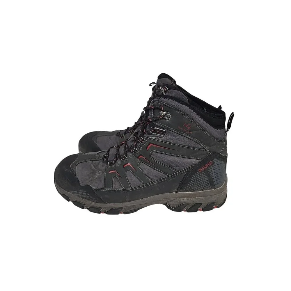 DAKOTA Men's 2127 Steel Toe Steel Plate WP Mid-Cut Safety Hiking Boot Size 13W/L